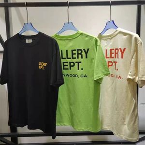 Galleryes Mens Designer T Shirt Magliette allentate Top Uomo Camicia casual Luxurys Abbigliamento Streetwear Pantaloncini Maniche Polo Magliette Taglia S-XL