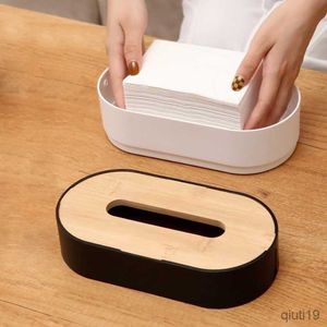 Коробки для тканей салфетки для тканевой коробки бамбуковая крышка для туалетной бумаги для салфетки держатель корпус палебной бумаги диспенсер