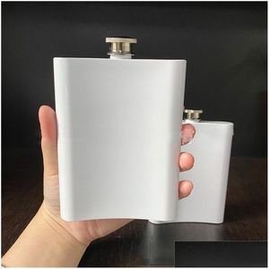 Hip Flasks 8Oz Blank Sublimation Flask Portable 304 Stainless Steel Flagon Whisky Wine Alcohol Bottle Vt1930 Drop Delivery Home Gard Dhahk