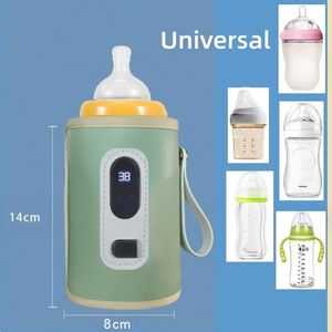 Bottle Warmers Sterilizers# USB Milk Water Warmer Stroller Insulated Bag Baby Nursing Bottle Heater Safe Kids Supplies for Infant Outdoor Travel Accessories 230714