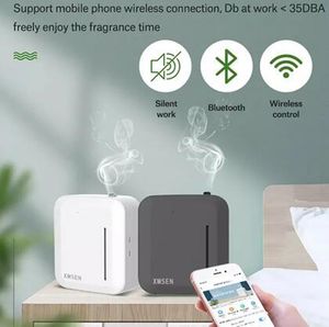 Intelligente Bluetooth Aroma Geurmachine USB-batterij Luchtreinigers Geureenheid Essentiële olieverspreider 150ml Timer APP-bediening voor Smart Home Hotel Office