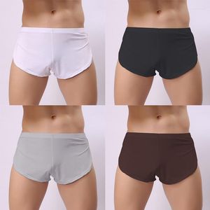 UNDUPTS SEXY ERKEKLER BOWAR BOXER ŞORSU ADAM Yumuşak Katı Katı Düşük Keskin U Dışbükey Poşet Cueca Calzonsillo Ropa İç Hombre S-XL