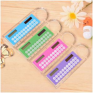 Calculators Mini Portable Solar Energy Calcator Creative Mtifunction Rer Student Plastic Christmas Gift 224 N2 Drop Delivery Office Dhqwi
