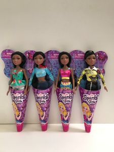 Bonecas de comércio exterior genuínas embaladas em pele negra, brinquedos de boneca infantil de 27 cm de altura 230714