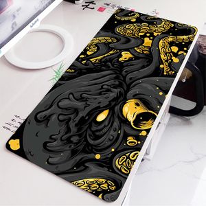 Mouse Pads Bilek Rests Multisize Art Pad Oyun Bileşenleri Orijinal Art Halı Tasarım Siyah Sevimli Anime PC Oyuncu Bilgisayar Klavye Masası 230714