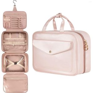 Depolama çantaları su geçirmez kozmetik tutucu çanta seyahat banyo malzemeleri yıkama güzellik makyaj organizatör moda bölmesi