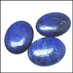 Подвесные ожерелья 2pc Nature Gem Stone Pendants Natural Lapis lazuli Оптовая оптовая мода