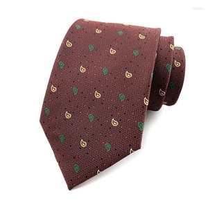 Yay bağları moda erkekler ipek el yapımı kravat kahverengi w/ sevimli paisley ascot gravatas lüks pour corbatas para hombre aksesuarları tk-13