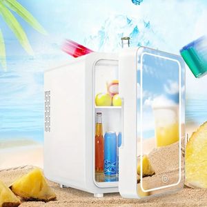 1pc Mini Buzdolabı, 4 Litre/8 Can Küçük Buzdolabı-AC/DC Yatak Odası Yurt Araç Ofis Masası Masası Taşınabilir Kompakt Tiny Skincare Buzdolabı