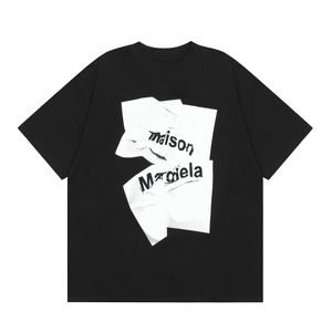 Tasarımcı T-Shirt Monogramlı Baskı Kısa Kollu Üst İğne Lüks Erkek Hip Hop Giyim Asya Boyutu 14