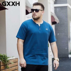 Camisetas Masculinas Plus Size M~4XL 5XL 6XL 7XL 8XL Camisetas Masculinas de Algodão Grande Homem Grande Cor Sólida Masculino Tamanho Grande Verão Manga Curta Camiseta L230715