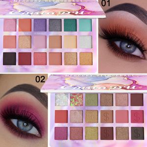 Paleta de Sombras de Olhos 18 Cores Brilhantes Matte Shimmer Sombras de Olhos À Prova D' Água Glitter Olhos Cosméticos Maquiagem Produto de Beleza 230715