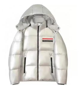 Erkek Ceket Kadın Kış Ceket Erkek Ceket Fermuarı Mektuplar Asya Boyutu Logo Kauçuk Malzeme Tasarımcısı Yüksek Kaliteli Şık Lüks Ceket Praaa