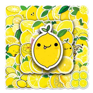 50pcs Meyveler Limon Çıkartmaları Sevimli Limonlar Graffiti Sticker Çocuk Oyuncak Kaykay Araba Motosiklet Bisiklet Sticker Çıkarma Toptan