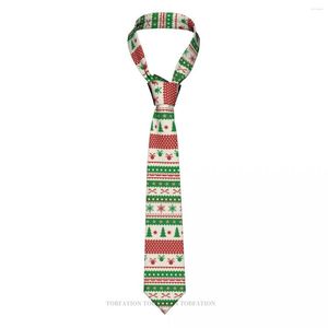 Bow bağları Noel arka planı baskı mutlu yıl gündelik unisex boyun kravat günlük giyim dar çizgili ince kravat