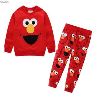 Jumping meters Baby Boys Clothing Sets Elmo Autumn Winter Boy Set Sport Suit For Boys Sweater Shirt Pants 2 Pieces Sets children