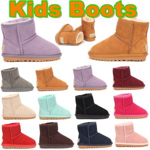Çocuk Designer Snow Boots Toddlers Boot 5854 Avustralyalı Bebekler Kızlar Erkekler Sıcak Boot Deri Gençlik Ayakkabısı Kış Potları 01DA#