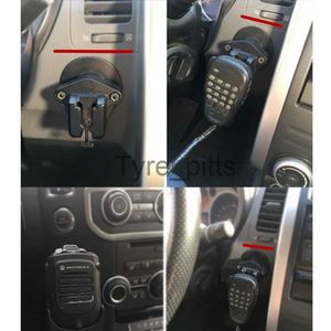 Mikrofonlar CB mikrofon tutucu montaj elinde tutulan mikrofon radyo telsiz braketi jeep wrangler jl 2018 2019 araba aksesuarları x0717