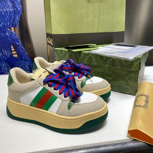 Lüks Moda Erkekler ve Kadınlar İçin Sıradan Ayakkabı Tasarımcıları Toka Mektup Ayakkabı Koşu Ayakkabı Eğitmeni Maxi Sneaker Ekmek Kalın Taban Ayakkabıları Yaz Ayakkabıları Yeni Boyut 35-44