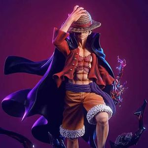 Anime Manga 25cm LX Straw Hat Luffy One Piece Anime New Fourth Emperor Figurine Ornament PVC Action Figures Adult Model Gift Toys for Boys L230717