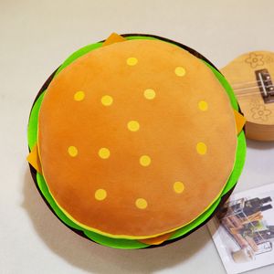 Toptan 30cm 40cm 50cm Yaratıcı Hamburger Şekli Yastık Peluş Peluş Oyuncak Nap Yastığı Dekorasyon Tatil Hediyesi