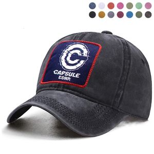 Ball Caps Janpanese Anime Drogan Ball Capsule Corp Torankusu Baseball Cap Man папа Трутчик твердые шляпы Женщина хвостовые кепки Беретов 230715