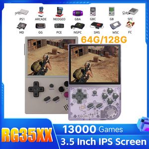 Portable Game Players RG35XX Retro Handheld Game Console 3.5 Inch IPS Screen Portable Linux System Pocket Video Player 64GB128GB Built in 13000 Games 230715