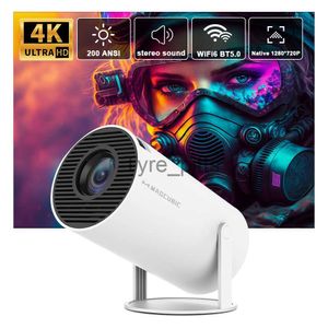 Other Projector Accessories Transpeed Projector 4K Android 11 Dual Wifi6 200 ANSI Allwinner H713 BT5.0 1080P 1280*720P Home Cinema Outdoor portable Projetor x0717