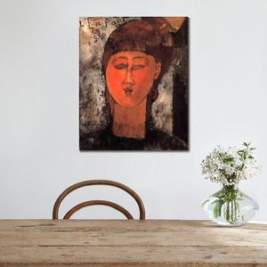 Женская фигура Абстрактная холст искусство толстый ребенок Amedeo Modigliani рисовать