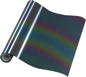 Оконные наклейки 10 различных цветов отражающие теплопередача винилы HTV для T -рубашек железо на эластичной пленке