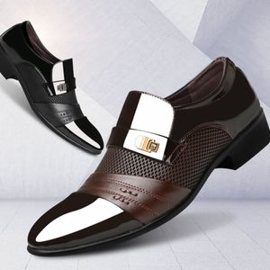 Deri elbise patent erkek iş 304 loafers sıradan erkekler tüm eşleştirme düğün ayakkabıları büyük boy 48 zapatos de hombre 230718 71