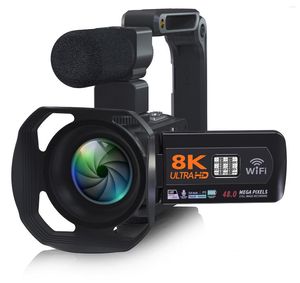 Videocamere Videocamera BingQianQian YouTube Videocamera Ultra HDR 8K Videocamera digitale con touch screen in streaming da 48 MP
