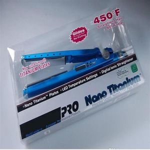 novo Alta qualidade Titanium PRO 450F 1 1 4 placas Titanium Hair Straightener Irons Flat Iron modelador de cabelo277k