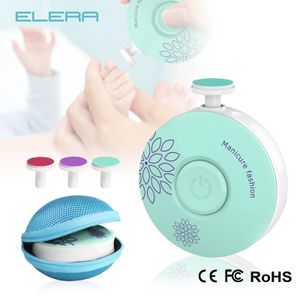 Nail Care ELERA Baby Electric Trimmer Kid Polisher Tool Kit Manicure Set Easy To Trim File Clippers For born 230718
