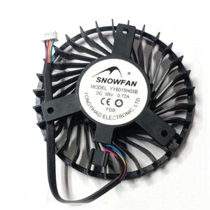 Ventola all'ingrosso: SNOWFAN YY8015H05B distanza tra i fori equilateri 45MM 0.72A DC5V grande volume d'aria Ventola di raffreddamento a 4 fili