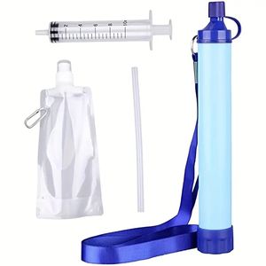 Personal Water Purifier Water Filter Straw, Portable Water Filter For Hiking Camping Travel Hunting Fishing Outing, Survival Backpacking Emergency Gear