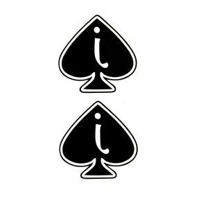 Горячие жилы Spades j Водонепроницаемые временные тату