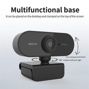 HD 1080p Webcam Mini Computer PC Webcamera с вращающимися микрофонами для живой трансляционной видеопроводной конференции Conference Work260j