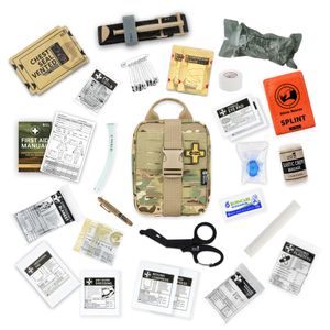 Сумки на открытом воздухе CE утверждено Rhino Rescue Ifak Mout Trawm Trauma Kit Tactical First Aid Molle военная боевая выживание для кемпинга 230717