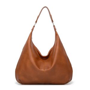 Akşam çantaları marka deri kadın omuz çantası vintage tasarım tote Avrupa tarzı bayanlar sıradan çanta destek 230718