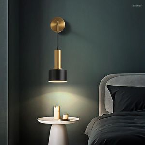 Duvar lambası Modern LED lambalar Oturma Odası Işıkları Yatak Odası Başucu Koridor Koridoru Okuma İç Mekan Aydınlatma Aynası Hafif Kablolama Armatürü Yok