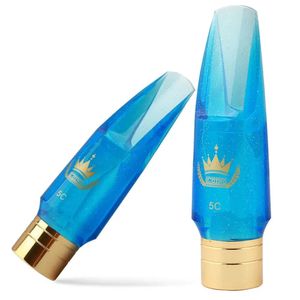 German New saxophone mouthpiece blue crystal premium mouthpiece Soprano tenor alto saxophone mouthpiece beautiful sound Free Musical Instruments accessories