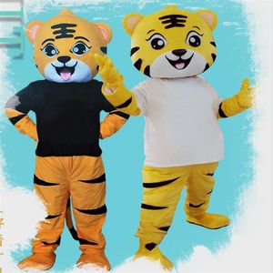 Novos trajes de mascote Tigrão, boneca de desenho animado, roupas de tigre, adereços para caminhada, roupas de personagem, chapelaria, desenho animado bonito278q