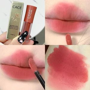 Lucidalabbra Grigio Rosa Velluto Opaco Rossetto Trucco Impermeabile Lunga durata Fragola Rosso Fango Argilla Pigmento Tinta Liscia