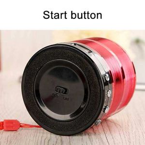 Portable Wireless Bluetooth Speaker With Lanyard Support TF Card U Disk Handsfree WS887 Mini Round Speakers With MP3 FM Function in Retail BoxJFPU