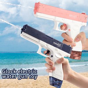 Silah Oyuncakları Çocuk Elektrikli Su Tabancası Oyuncaklar Havuz Sıçraması Erkek ve Kızlar Yaz Su Parkı Plajı Açık Malzemeler Şarj kablosu Li 230718