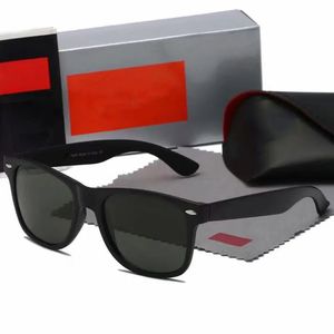 Klasik Retro Rey Ban Güneş Gözlüğü Erkekler Lüks Güneş Gözlüğü Yuvarlak Siyah Gözlük Anti UV Kazan Kanıtı Tam Çerçeve Goggle Kadın Moda Güneş Gözlüğü Kutu
