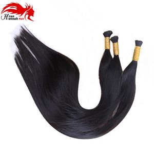 Cabelo humano para micro tranças em massa cabelo brasileiro liso micro trançado humano em massa sem acessório 280g