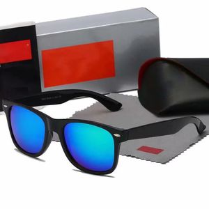 Классические ретро -голубые линзы лучи солнцезащитные очки для мужчин модные роскошные бренды уклоны