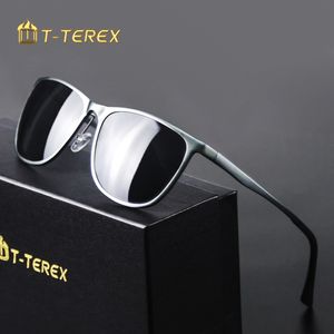Солнцезащитные очки Tterex Polarized Men Lens Lens UV400 Алюминиевая магниевая рама солнцезащитные очки дизайнер бренд. Вождение для рыбалки 230718